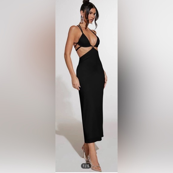 Halter Neck Lace-up Backless Dress SMALL BRAND NEW NEVER WORN - Picture 2 of 5